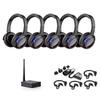 AYVVPII Professional Silent Disco LED Wireless Headphones and RF LED Silent Disco Earphones for iPod MP3 DJ Music Pary Club (30 led Headphone + 1 Transmitter) view 1