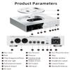 SMSL PL200 MQA CD Player with AK4499EX Chip Dac Headphone Amplifier Bluetooth 5.1 USB Dac Support MQA-CD MQA Full Decoding 32bit/768kHz DSD512 CK-03 RAC/Headphone Outputs/XLR Balanced Hi-Res Preamp view 2