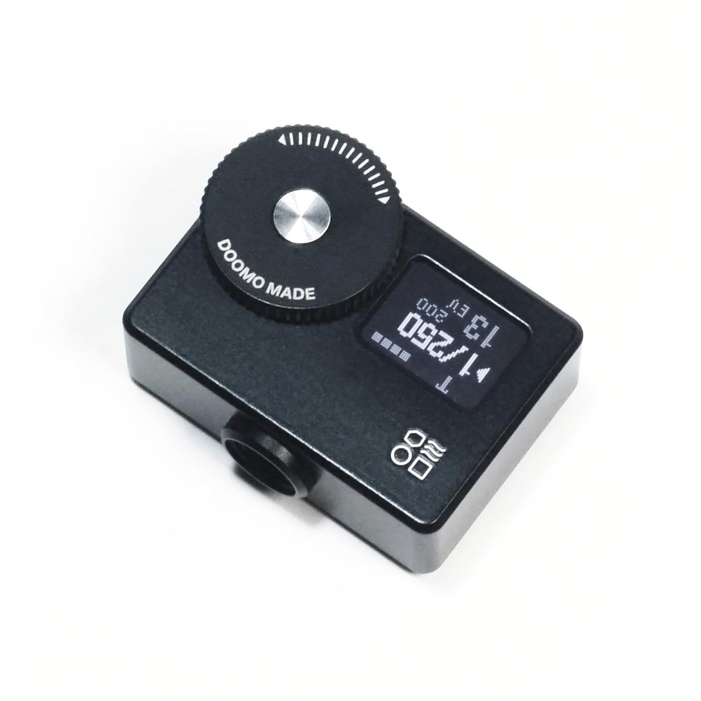 DOOMO MADE OLED Light Meter, Meter S, New Screen Design, Real-time Metering and One-Button Metering for Vintage Cameras(Black)