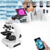 DESHVA Binocular Microscope Profesional, Laboratory Equipment, 30000x,4*Objective/4*Eyepiece, with Display, Vernier Caliper, Research Set, for Teaching and Research-12000X view 1