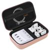 Canboc Travel Carrying Case for Ceptics Universal Travel Adapter Kit, World Travel Adapter Kit Storage Organizer, Zipper Mesh Bag fit USB Cable, Rose Gold (Case Only) view 1