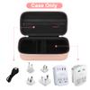 Canboc Travel Carrying Case for Ceptics Universal Travel Adapter Kit, World Travel Adapter Kit Storage Organizer, Zipper Mesh Bag fit USB Cable, Rose Gold (Case Only) view 2