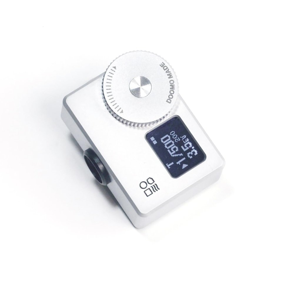 DOOMO MADE OLED Light Meter, Meter S, New Screen Design, Real-time Metering and One-Button Metering for Vintage Cameras (Chrome)