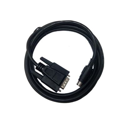 Applicable to GT01-C30R4-8P PLC Communication Cable Touch Panel GT11 GT15 Series Connections FX Series Connection Cable Black Length : 15 Meters