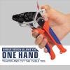 iCrimp One-Handed Stainless Steel Zip Tie Gun with 100pcs 11.8" Metal Cable Ties and Release Tool, WCT-319 view 4