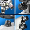 DESHVA Binocular Microscope Profesional, 60000x with Display, 3 Objective Lenses/6 Eyepieces, Biological Microscope, Dual Light Source Illumination, for Research and Study- with Microscope view 2