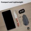 CIVIVI Mini Elementum Fixed Blade Knife with a Kydex Sheath and a Chain for EDC Neck Carry, Small Skeletonized Full Tang Knife with 2.24" Nitro-V Blade Wood Handle C23010-4 view 4