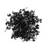 UKCOCO 100pcs Black Plastic Cable Clips for Wire Cord Organization Fasteners for Home Office and School Use Easy to Install Smooth view 1