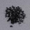 UKCOCO 100pcs Black Plastic Cable Clips for Wire Cord Organization Fasteners for Home Office and School Use Easy to Install Smooth view 2
