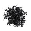 UKCOCO 100pcs Black Plastic Cable Clips for Cord Organization Wall Fasteners for Home to Install Wire Fixers for Power Cords and Phone Lines view 1