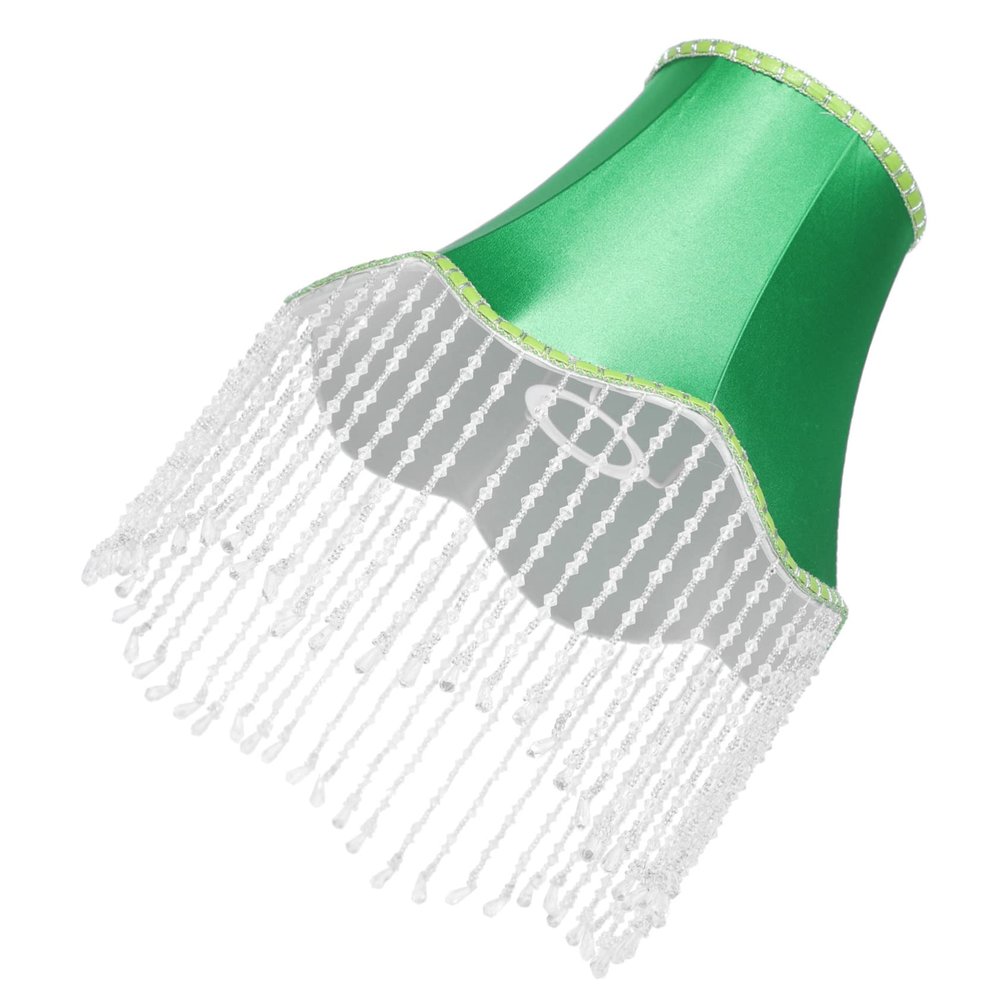 Woven Pendant Light Fringe Lamp Shade Braid Accessories Tassel Lampshade Lamp Shade with Fringe Lace Lampshade Cover Lamp Shades for Bedside Lamp Fringe Lamp Shades Lamp Cover Pink/131 (Color : Green