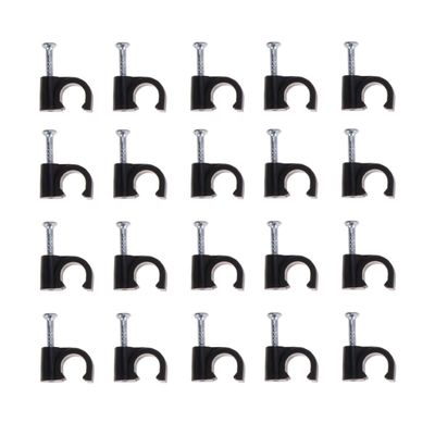 UKCOCO Electrical Cord Management 100pcs 5mm Cable Clips Mini Cable Winder for Cord Organizer