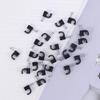 UKCOCO Electrical Cord Management 100pcs 5mm Cable Clips Mini Cable Winder for Cord Organizer view 2