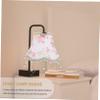 VAKUUM Retro Desk Accessories Lace Fabric Antique Chandelier Flower Lamp Shade Chandelier Shades Cloth Lampshade Delicate Lampshade Desktop Lamp Shade Lamp Shades Scallop Rose Clip/106 view 3