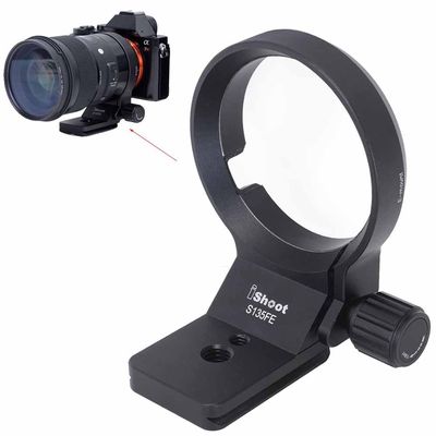 Lens Collar Tripod Mount Ring Compatible with Sigma 14mm f/1.8 DG HSM Art, 20mm f/1.4 DG HSM Art, 24mm f/1.4 DG HSM Art, 28mm f/1.4 DG HSM Art (E-Mount), Bottom is Arca-Swiss Fit Quick Release Plate