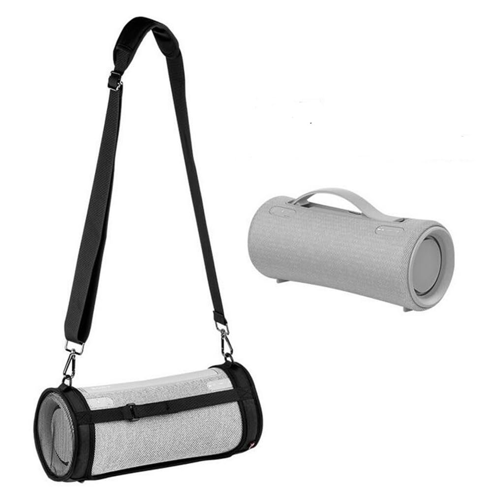 Coyktonty Travel Portable Case Organizer Sleeve for SONY SRS-XG300 Bluetooth SpeakerTwo Sides Mesh Covers Case Protective Cover with Shoulder Strap