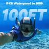 Dragon Touch Action Camera 4K 20MP 30FPS 100FT Waterproof Underwater Camera 170 Wide Angle WiFi Sports Cam with Remote 2 Batteries and Mounting Accessories Kit view 4