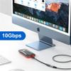 NFHK USB-C USB 3.1 Type-C Male to Female Extension Data Cable 10Gbps 100W with Sleeve for Laptop Phone 100cm view 4