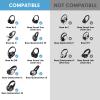 Powdiom Upgraded Professional Replacement Ear Pads for Bose QC35 & QC35ii QuietComfort 35 Headphones,Ear Pads with Softer Leather,Noise Isolation Foam,Added Thickness view 3