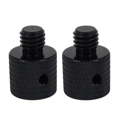 FEICHAO 2pcs Screw Adapter 1/4-20 Female to M5 M6 M8 M10 Male Screw with Reinforcement Side Hole for Tripod Camera Gimbal Accessories (1/4-20 to M8-1.25 * 7)
