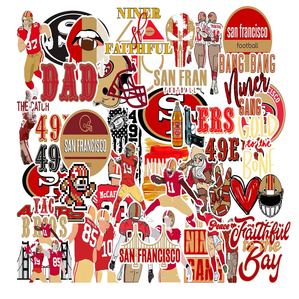 38 PCS of American Football Stickers for Water Bottle, Laptop, Bicycle, Computer, Motorcycle, Travel Case, Car Decal Decoration Sticker