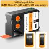 KCMYTONER 50 Pack Compatible for Dymo 1868767 3/4" x 23 ft (19mm x 7m) Black on Orange All-Purpose Vinyl Labels Replacement for Rhino XTL-300 XTL-500 Label Makers view 2