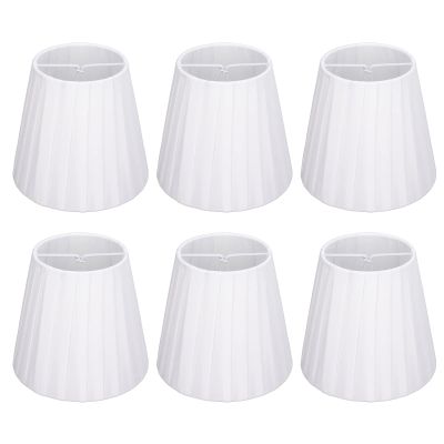 Small Lamp Shade, Modern Chandelier, Barrel Fabric Lampshade, 6pcs Droplight Wall Lamp Chandelier Lamp Shade For Clip Bubble Type Floor Lamp For E14 Bulb Or Small Bulb