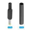 PATIKIL 5.5x2.5mm DC Male Plug Power Supply Ends, 4 Pack DIY DC Barrel Connector Replacement with Heat Shrink Tube, Yellow view 3