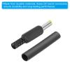 PATIKIL 5.5x2.5mm DC Male Plug Power Supply Ends, 4 Pack DIY DC Barrel Connector Replacement with Heat Shrink Tube, Yellow view 4