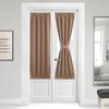 NICETOWN Cappuccino Blackout Door Curtains for Front Door Glass Window view 1