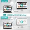 iPad Pro Hub, 6 in 1 USB C Adapter 2021 2020 12.9/11'', iPad Air 5/4 Dongle 4K HDMI, USB 3.0 Port, SD/TF Card Reader, 100W PD Fast Charging, Headphone Jack view 4