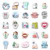 50 Pack Pcs Funny Dentist Stickers for Water Bottles Waterproof Vinyl Laptop Luggage Planner Scrapbooking Dental Sticker Packs Adults Teens Girls Boys Kids Aesthetic Small Decals view 2