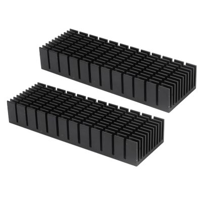 QANYEGN 2Pcs Cooling Fins, 120x40x20mm Aluminum Heatsink, Heat Sink Module Diffusion Cooler for Electronic Applications(Without Adhesive Backing)