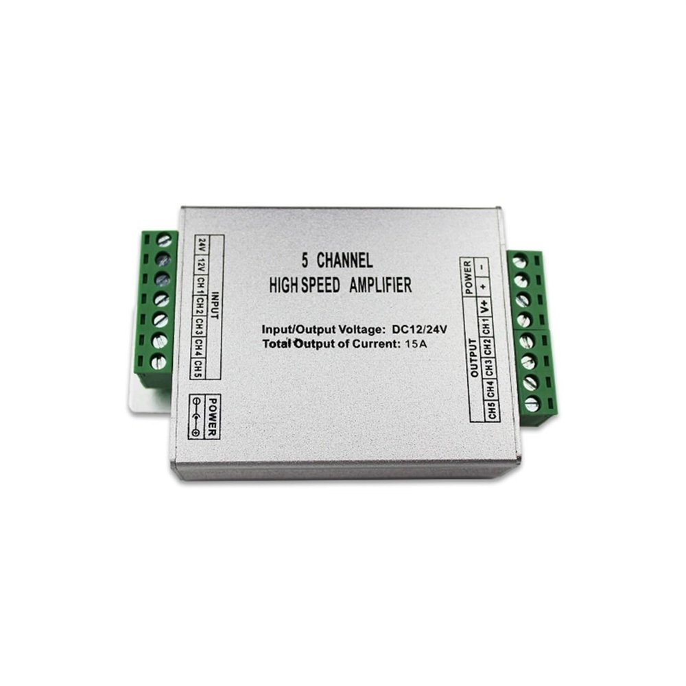 AVIMYA Aluminum Shell Five-Way RGB+CCT Amplifier Five-in-one Light Strip RGBWC Light Strip LED Amplifier