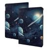 Moon Stars and Planets Printed Tablet Case for Ipad 7th Generation 10.2", Pu Leather Non-Slip Tablet Cases Shockproof Stand Cover with Auto Sleep/Wake Cover view 1