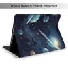 Moon Stars and Planets Printed Tablet Case for Ipad 7th Generation 10.2", Pu Leather Non-Slip Tablet Cases Shockproof Stand Cover with Auto Sleep/Wake Cover view 2