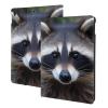 Little Raccoon Face Printed Tablet Case for Ipad Air3 10.5"/Ipad Pro 10.5", Pu Leather Non-Slip Tablet Cases Shockproof Stand Cover with Auto Sleep/Wake Cover view 1