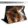 Funny Yorkie Printed Tablet Case for Ipad 7th Generation 10.2", Pu Leather Non-Slip Tablet Cases Shockproof Stand Cover with Auto Sleep/Wake Cover view 2