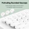 86 Keys Wireless Typewriter Keyboard, Retro Keyboard with Integrated Stand, Bluetooths Keyboard with Cute Round Keycaps for Multi Device for PC (Mint Green) view 3