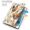 Cartoon Chickens Printed Tablet Case for Ipad Air3 10.5"/Ipad Pro 10.5", Pu Leather Non-Slip Tablet Cases Shockproof Stand Cover with Auto Sleep/Wake Cover view 3