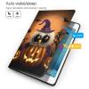 Halloween Owl Ghost Pumpkin Printed Tablet Case for Ipad Air3 10.5"/Ipad Pro 10.5", Pu Leather Non-Slip Tablet Cases Shockproof Stand Cover with Auto Sleep/Wake Cover view 3