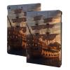 Fantasy Pirate Ship Printed Tablet Case for Ipad 7th Generation 10.2", Pu Leather Non-Slip Tablet Cases Shockproof Stand Cover with Auto Sleep/Wake Cover view 1