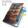 Fantasy Pirate Ship Printed Tablet Case for Ipad 7th Generation 10.2", Pu Leather Non-Slip Tablet Cases Shockproof Stand Cover with Auto Sleep/Wake Cover view 3