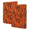 Tiger Stripes Orange Pattern Printed Tablet Case for Ipad 7th Generation 10.2", Pu Leather Non-Slip Tablet Cases Shockproof Stand Cover with Auto Sleep/Wake Cover view 1