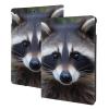 Little Raccoon Face Printed Tablet Case for Ipad 7th Generation 10.2", Pu Leather Non-Slip Tablet Cases Shockproof Stand Cover with Auto Sleep/Wake Cover view 1