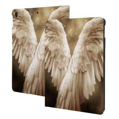 Angel Wing Printed Tablet Case for Ipad Air3 10.5"/Ipad Pro 10.5", Pu Leather Non-Slip Tablet Cases Shockproof Stand Cover with Auto Sleep/Wake Cover