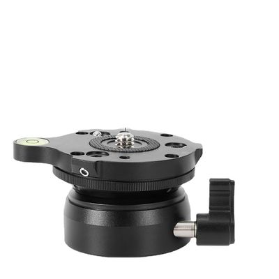 NovelGoal Plate Horizontal Adjustment 3/8 1/4 Screw Aluminum Monopod Tripod Head Leveling Base Compatible with Canon Nikon Sony DSLR Camera (3/8 Screw)