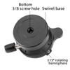 NovelGoal Plate Horizontal Adjustment 3/8 1/4 Screw Aluminum Monopod Tripod Head Leveling Base Compatible with Canon Nikon Sony DSLR Camera (3/8 Screw) view 3