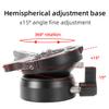 NovelGoal Plate Horizontal Adjustment 3/8 1/4 Screw Aluminum Monopod Tripod Head Leveling Base Compatible with Canon Nikon Sony DSLR Camera (3/8 Screw) view 4