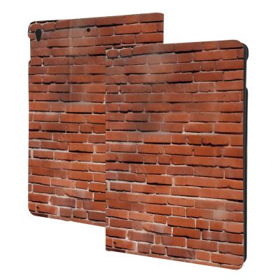 Red Brick Wall Texture Printed Tablet Case for Ipad Air3 10.5"/Ipad Pro 10.5", Pu Leather Non-Slip Tablet Cases Shockproof Stand Cover with Auto Sleep/Wake Cover